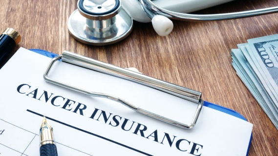 A cancer coverage insurance contract