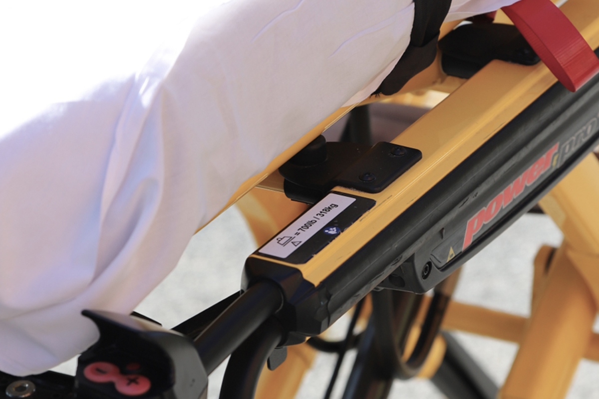 Close-up photo of a stretcher